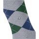 thumbnail image 4 of Calcetines de hombre Burlington - King, algodón, diseño de rombos, emblema del logotipo Gris claro/verde/azul 40-46, 4 of 4