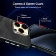 thumbnail image 4 of Luckycoin Leather Case for iPhone 15 Pro Max Protective Phone Cover with ID Credit Card Holder Slots - Black, 4 of 7