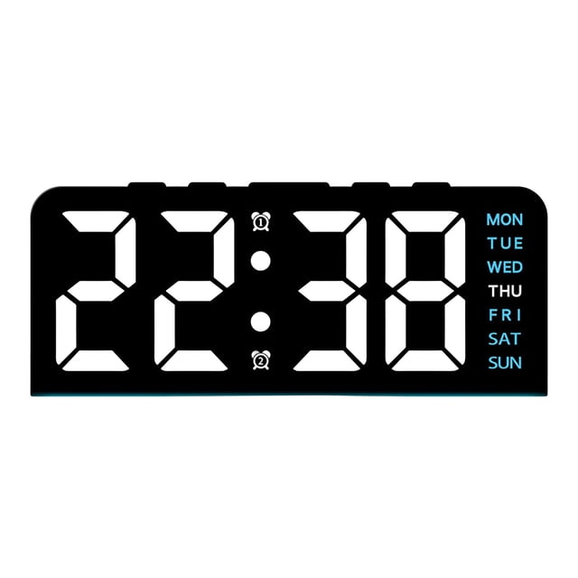 Tong Big Digital Clock With Large Display And Easy Read LED For Home Bedroom Timer Wall Timepiece