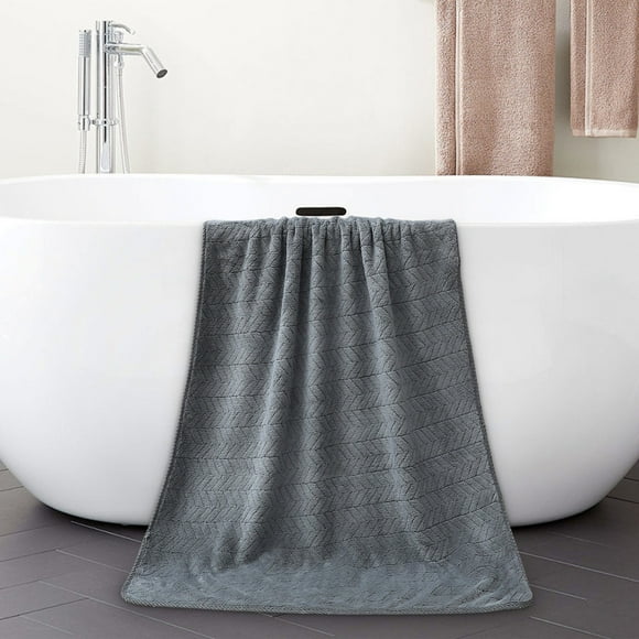 Jubipavy Corals Velvet Towel Adult Household Daily Absorbent Dry Hair Towel Hair Don't Fall Towel Bath Towel Beach Towel Wheats Ear Towel