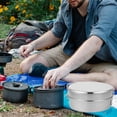 thumbnail image 5 of NIAIZEK Stainless Steel Camping Utensils Set with Cooking Pot and Pan, Outdoor Cookware for 2-3 People, and Portable, 5 of 8