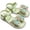Green, variant on SGMVNU Girls' Sandals with Big Bowknot, Open Toe Soft Sole Flat Elegant Flower Girl Dress Shoes Beach Summer Casual Sandal, Size 9-10 Years, Beige