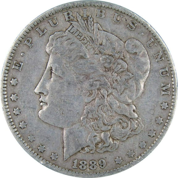 1889 Morgan Dollar VF Very Fine 90% Silver $1 US Coin Collectible