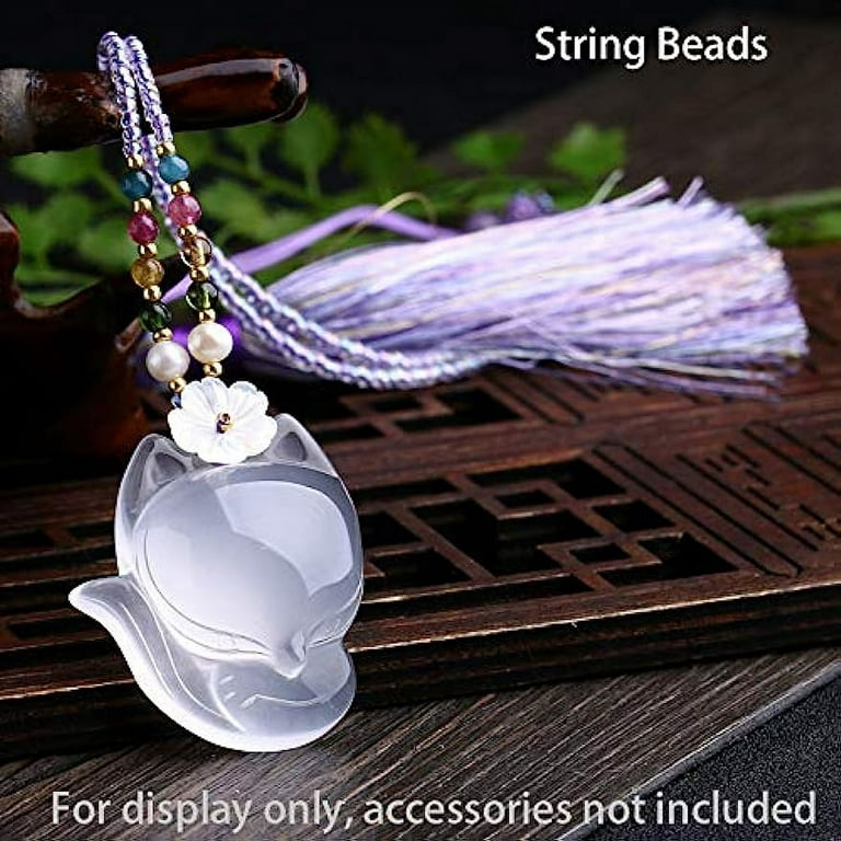 60 Yards Clear Invisible Craft Nylon Thread 0.35mm Monofilament Fishing Line  Bead String Cord for Gemstone Jewelry DIY Making Bracelet Hanging  Decoration Sewing Quilting Hair Weaving 