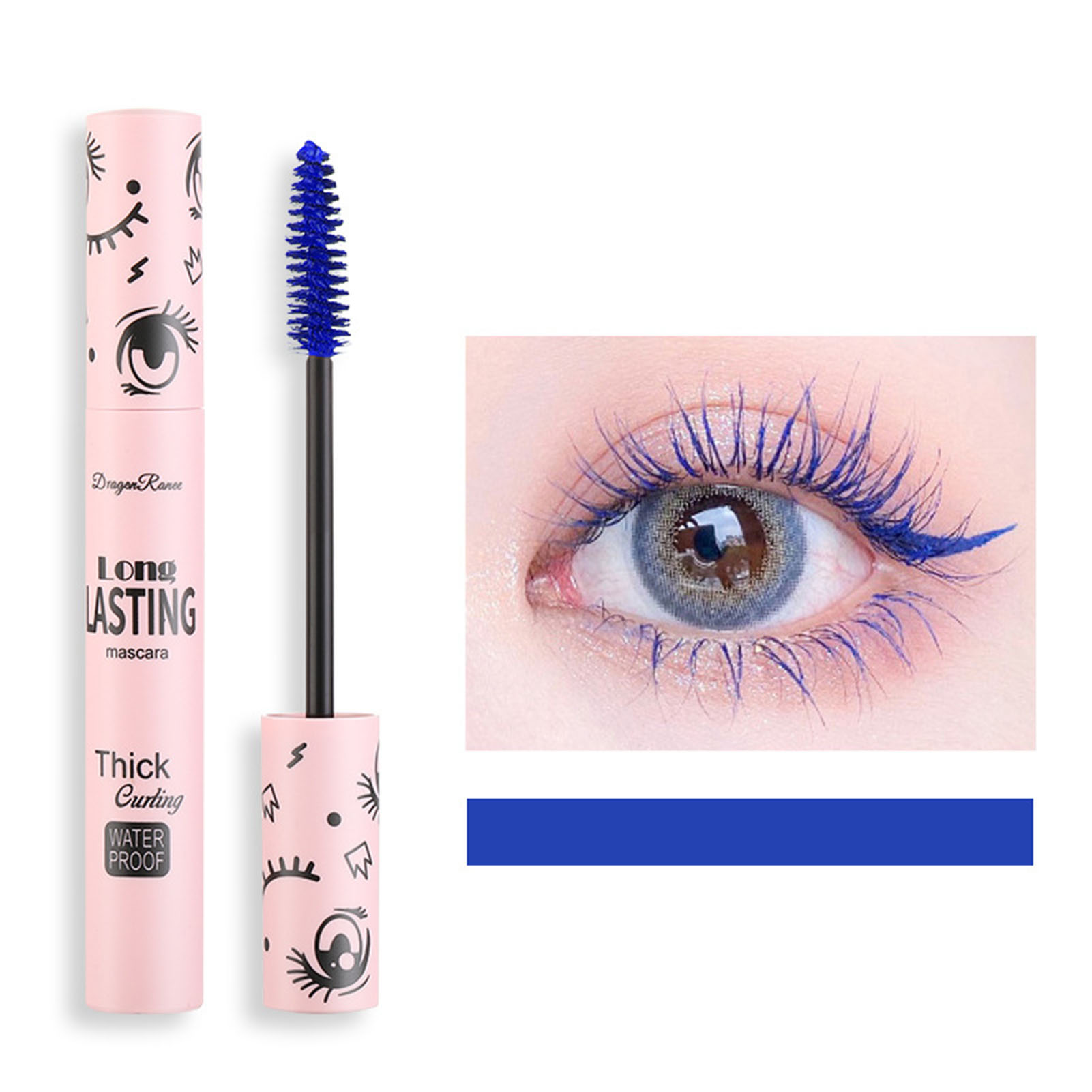 Yasu 10g Mascara Waterproof Quick Drying Lightweight Liquid Fast Drying