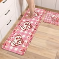 thumbnail image 2 of Valentines Day Kitchen Mat, Valentines Kitchen Rugs, Valentine Gnomes Kitchen Mats for Floor Non Slip Set of 2 Piece Gifts for Home Office Laundry Decorations, 17x29+17x47 Inch, 2 of 6