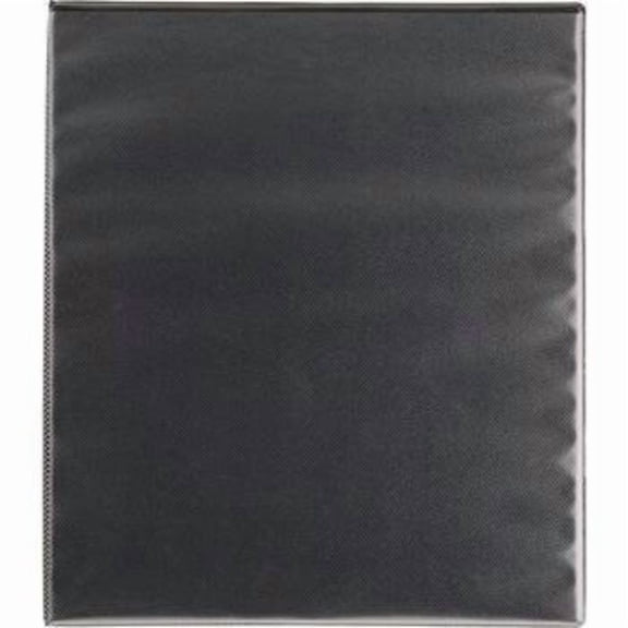 120 Sheet Capacity 0.5" Ring Binder - Black Clear View Hard Cover with 4 Inner Pockets