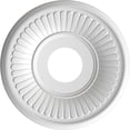 thumbnail image 5 of Ekena Millwork 13"OD x 3 1/2"ID x 3/4"P Berkshire Thermoformed PVC Ceiling Medallion (Fits Canopies up to 5 3/4"), UltraCover Satin Blossom White, 5 of 10
