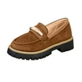thumbnail image 2 of Wowcloth Women's Retro Loafers - Round Toe Square Heel with Platform Mid Heel for Casual Fashion Wear, 2 of 9