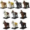 thumbnail image 2 of The Brown White Black Gray Ancient War Horse Model Blocks MOC Bricks Set Gifts Toys For Children XP1007-XP1016, 2 of 5