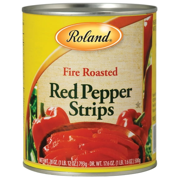 Roland Roasted Pepper, Red Strips, 28 oz