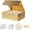 9.5x6x3 Inch-Gold-Pack of 1, variant on Gift Box with Magnetic Lid, Collapsible Cardboard Present Box with Filling Ribbon Card Envelope, Reusable Luxury Gift Packaging for Wedding Birthday Holiday