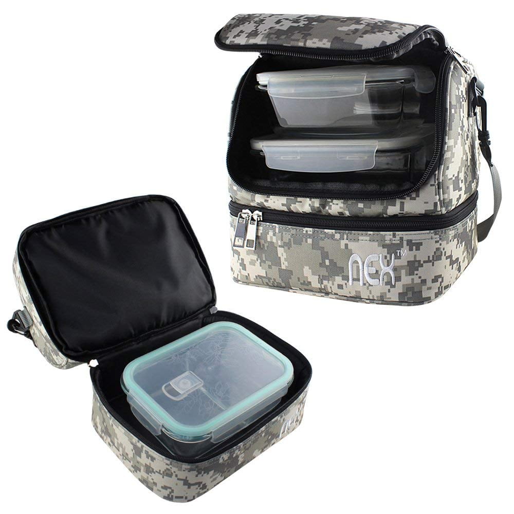 NEX Double Cooler Lunch Box- Insulated Tote with Large Capacity, Adjustable Shoulder Strap and Zipper Closure For Easy Access and Travel- Red Color (NX- LUNCHBAG-7) - Walmart.com NEX Double Cooler Lunch Box- Insulated Tote with Large Capacity, Adjustable Shoulder Strap and Zipper Closure For Easy Access and Travel- Red Color (NX- LUNCHBAG-7) - Walmart.com