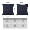 thumbnail image 2 of Yiaed Copper-Gold Gloss Outline Navy Dark Blue Print Pillow Covers Super Soft Decorative Square Throw Pillow Covers Case Cushion Covers for Sofa Couch Bedroom Car Decor（No pillow core）-24"x24", 2 of 7
