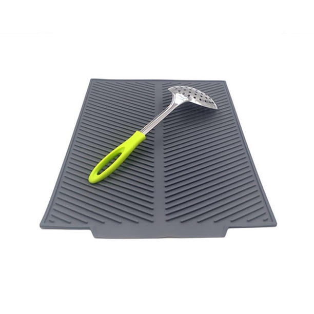 Alfombrilla De Silicona Para Secar Platos, Soporte Para Ollas, Almohadilla De Drenaje Para Cocina Noticed HA025728-01