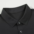 thumbnail image 3 of Summer Savings Clearance Men's Casual Neck Turndown Collar Sleeved Tops Blouse, 3 of 8