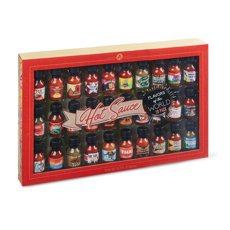 World Wide Hot Sauce Sampler - 30Pk Mini Gift Set - Walmart.com