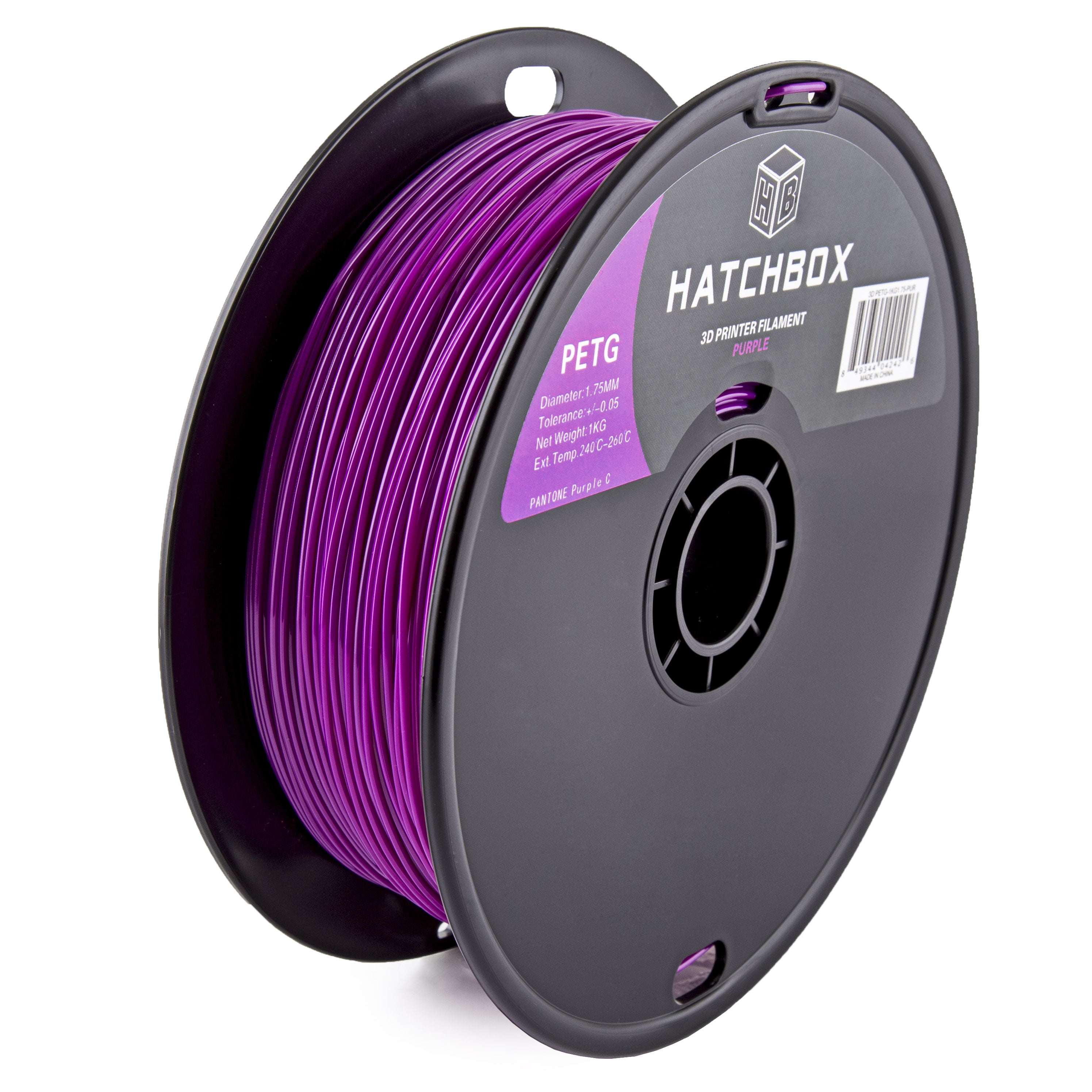 HATCHBOX 3D PETG1KG1.75PUR PETG 3D Printer Filament, Dimensional