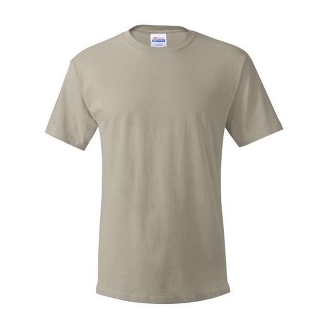 Camiseta de manga corta Hanes HEAVYWEIGHT de 5.2 oz para hombre, arena, grande hanes 5280