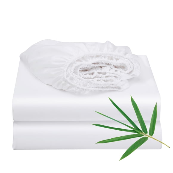 Sábana Ajustable Zaizaihome Twin 400 Hilos Bambú Refrescante 41 cm