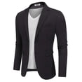 thumbnail image 4 of COOFANDY Men' Casual Blazer Slim Fit Sport Coat Lightweight Two Button Linen Suit Jacket, 4 of 6