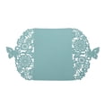 thumbnail image 4 of 20x Delicate Carved Butterflies Romantic Wedding Party Invitation Card Envelope Invitations for Wedding:Blue Green, 4 of 8