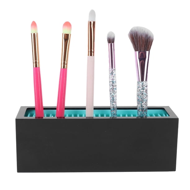 Caja de almacenamiento de cosméticos organizadores de escritorio multiusos soporte de silicona para brochas de maquillaje soporte creativo para brochas de maquillaje ANGGREK Otros