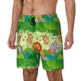thumbnail image 2 of Balery African Animals in the Jungle Mens Swim Trunks Swim Shorts for Men Quick Dry Inseam Beach Shorts with Compression Liner Pocket-Small, 2 of 9