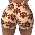 thumbnail image 2 of Goofa Thanksgiving Sketch Turkey Printed Workout Shorts Women Seamless Scrunch Butt Lifting High Waisted Gym Booty Shorts Elastic Workout Shorts-Medium, 2 of 8