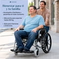 thumbnail image 2 of Silla De Ruedas Sobrepeso 200 kilos Plegable 24 Pulgadas Todo Terreno Uso Rudo, 2 of 11