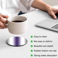 thumbnail image 4 of Gray Purple Coasters Set of 4, Modern Gradient Geometric Absorbent Coasters for Drinks, Coaster for Bar Office Dining Coffee Table Accessories Decor, Non Slip Round Desk Coaster, 4 of 9