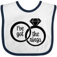 thumbnail image 3 of Inktastic I've Got the Rings- Ring Bearer Boys or Girls Baby Bib, 3 of 4