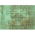 thumbnail image 1 of Ahgly Company Indoor Rectangle Abstract Turquoise Blue Contemporary Area Rugs, 2' x 3', 1 of 4