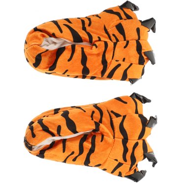 Masteelf Hemoton 1 Pair Cartoon Animal Paw Slippers for Kids Winter Plush Style