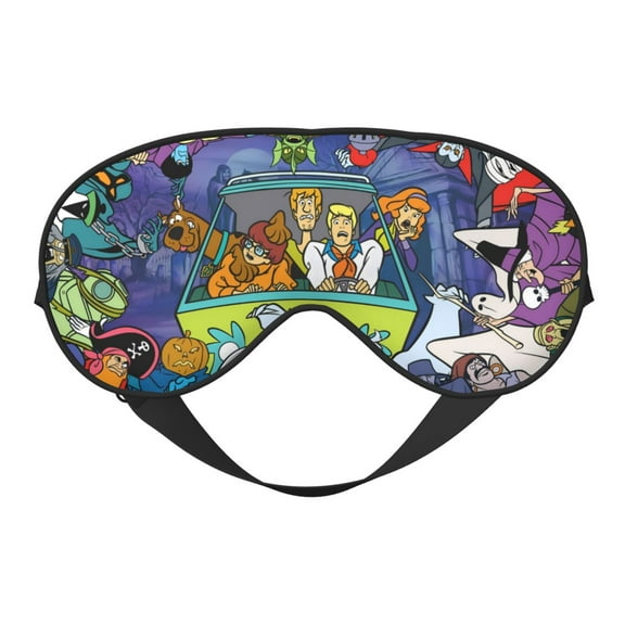 Sigee Scooby-Doo Bs for Soft Eye Mask with Adjustable Strap for Sleeping ,Sleep Mask Block Light Reduces Puffy Eyes Traveling Gifts