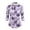 Purple Bats, variant on Aplkyhs Pink Halloween Theme Women Sport Shirts 3/4 Sleeve Cloth Workout Tennis T-Shirts Quarter Zip Machine Washable for Golf,Tennis,Hiking,Running,Gym