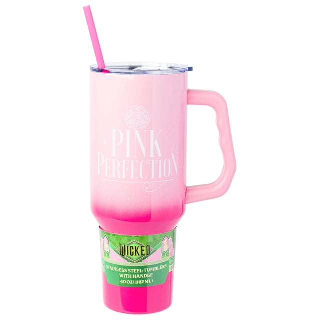 Vaso plateado Buffalo Wicked Glinda Pink de acero inoxidable de 1,2 L
