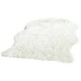 thumbnail image 1 of Safavieh Faux Silky Sheepskin FSS117A Ivory Area Shag Rug (8' x 10'), 1 of 10