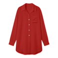 thumbnail image 6 of Conairie Swim Suit Coverup for Women Beach Cover Up Jacket Bikini Cardigan Button Down Shirt Solid Color Loose Fit RD1 M, 6 of 6