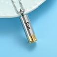 thumbnail image 3 of Constantlife Engraved Cylinder Pendant Personalized Cremation Jewellery Urn For Ashe Necklace for Son, 3 of 4
