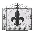 thumbnail image 1 of Fleur-De-Lis Fireplace Screen, 1 of 1