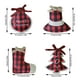 thumbnail image 4 of Moyic Juego de 8 Uds. De colgantes de campana de Feliz Navidad, decoración de adornos, medias no tejidas, decoración de granja, patio, niños, niñas Kits de decoración para fiestas No.01 Moyic HA009163-01, 4 of 6