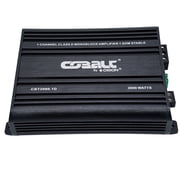 Orion Cobalt CBA2000.1D Monoblock 1-Channel Class D Amplifier for Car Subwoofer, 2000W MAX, 1/2/4 Ohm Stable, Adjustable Low Pass with Bass Boost, MOSFET Power Supply, Bass Knob Included