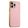 thumbnail image 3 of Allytech iPhone 13 Pro Max Case for Girls Women, Waven Pattern TPU Back Cover Corner Protective Shockproof ANti-scratch Anti-slip Slim Fit Case Cover for Apple iPhone 13 Pro Max 6.7" 2021 - Pink, 3 of 5