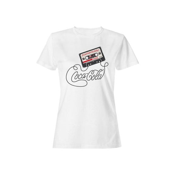 Officially Licensed Coca Cola Iconic Coke Cassette Design Women's T-shirt