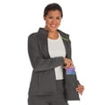 thumbnail image 2 of Med Couture Women's Performance Fleece Zip Front Scrub Jacket, 2 of 4