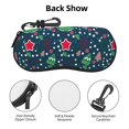 thumbnail image 3 of Cauagu Christmas Pattern Unisex Glasses Case,Zipper Protective Fabric Sunglass Case with Clip Soft Case Horizontal Protective Pouch for Sunglasses Eyewear, 3 of 6