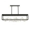 thumbnail image 7 of Rectangular Chandelier 8 Light Metal-Black/Silver Finish Eurofase Lighting 35642-023, 7 of 7