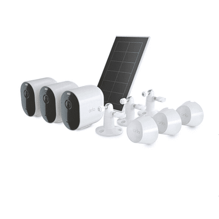 Open Box Arlo VMC4350P-1SCNAS Pro 4 3 Cam Kit with Bonus Solar Panel