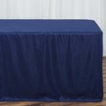 thumbnail image 2 of Efavormart 8FT Fitted NAVY BLUE Polyester Rectangular Table Cover for Wedding Party Dining Banquet Restaurant Kitchen Home and Multi-Use, 2 of 8